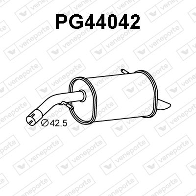  PG44042 VENEPORTE Глушитель выхлопных газов конечный