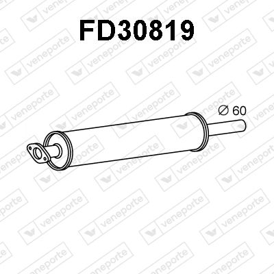  FD30819 VENEPORTE Предглушитель выхлопных газов