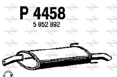  P4458 FENNO Глушитель выхлопных газов конечный