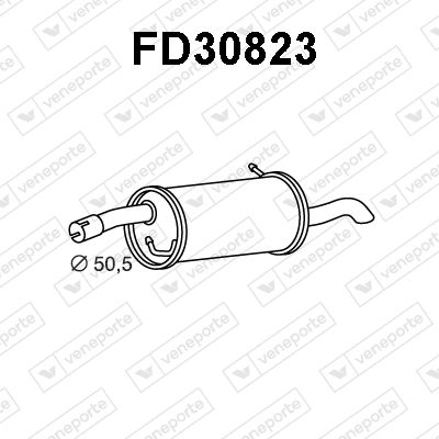  FD30823 VENEPORTE Глушитель выхлопных газов конечный