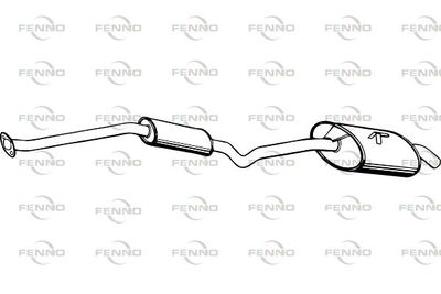  P6872 FENNO Глушитель выхлопных газов конечный