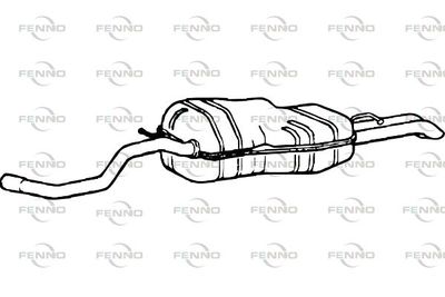  P7483 FENNO Глушитель выхлопных газов конечный