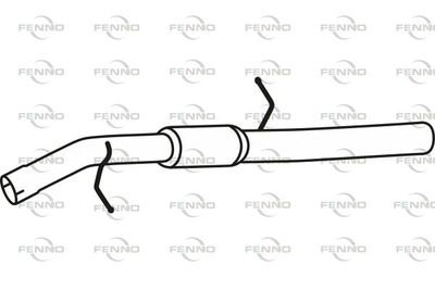  P17081 FENNO Глушитель выхлопных газов конечный