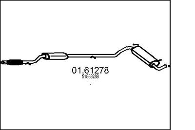  0161278 MTS Глушитель выхлопных газов конечный
