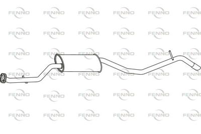  P6582 FENNO Глушитель выхлопных газов конечный