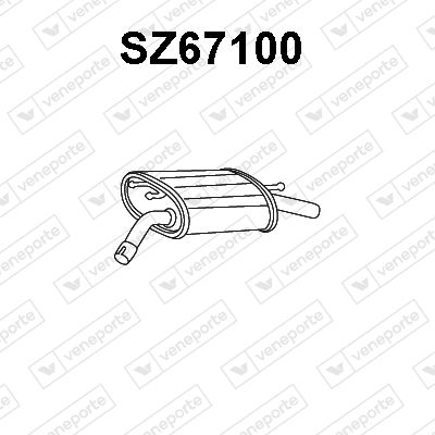  SZ67100 VENEPORTE Глушитель выхлопных газов конечный