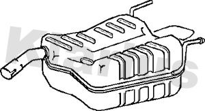  210930 KLARIUS Глушитель выхлопных газов конечный