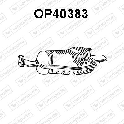  OP40383 VENEPORTE Глушитель выхлопных газов конечный