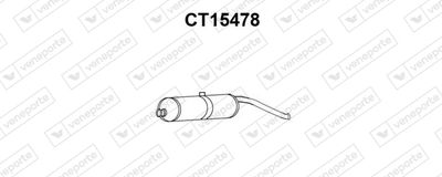  CT15478 VENEPORTE Глушитель выхлопных газов конечный