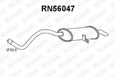  RN56047 VENEPORTE Глушитель выхлопных газов конечный