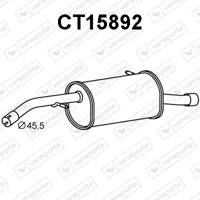  CT15892 VENEPORTE Глушитель выхлопных газов конечный