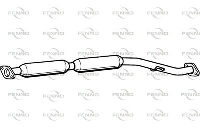  P9029 FENNO Средний глушитель выхлопных газов