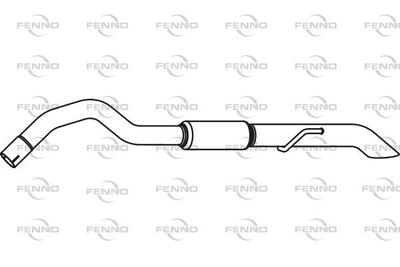  P46035 FENNO Глушитель выхлопных газов конечный