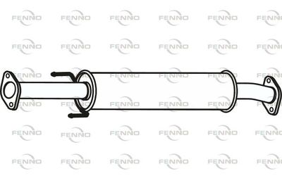  P29036 FENNO Глушитель выхлопных газов конечный