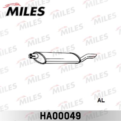  HA00049 MILES Глушитель выхлопных газов конечный