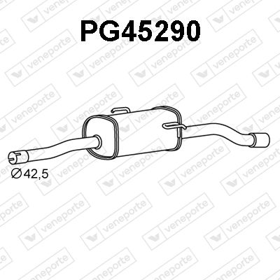  PG45290 VENEPORTE Глушитель выхлопных газов конечный