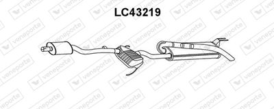  LC43219 VENEPORTE Глушитель выхлопных газов конечный