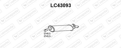  LC43093 VENEPORTE Глушитель выхлопных газов конечный