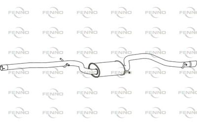  P11001 FENNO Глушитель выхлопных газов конечный