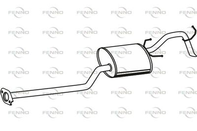  P41014 FENNO Глушитель выхлопных газов конечный