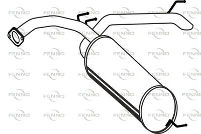  P27045 FENNO Глушитель выхлопных газов конечный