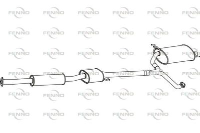  P2742 FENNO Глушитель выхлопных газов конечный