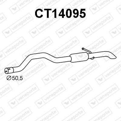  CT14095 VENEPORTE Глушитель выхлопных газов конечный