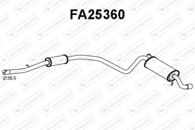  FA25360 VENEPORTE Глушитель выхлопных газов конечный