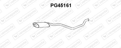  PG45161 VENEPORTE Средний глушитель выхлопных газов