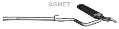  01077 ASMET Глушитель выхлопных газов конечный