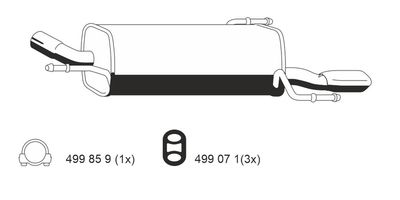  011181 ERNST Глушитель выхлопных газов конечный
