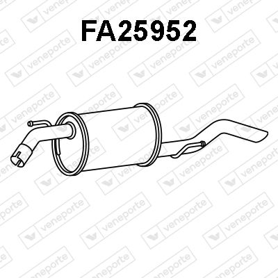  FA25952 VENEPORTE Глушитель выхлопных газов конечный