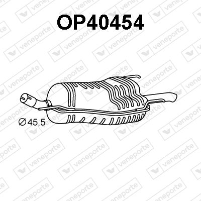  OP40454 VENEPORTE Глушитель выхлопных газов конечный