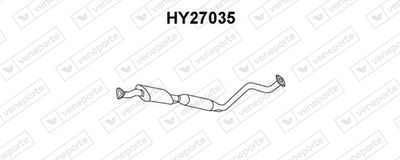  HY27035 VENEPORTE Предглушитель выхлопных газов