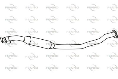  P38005 FENNO Средний глушитель выхлопных газов