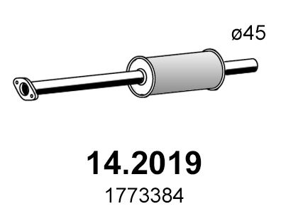  142019 ASSO Предглушитель выхлопных газов