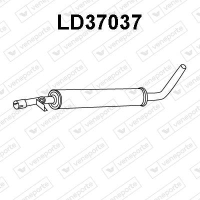  LD37037 VENEPORTE Предглушитель выхлопных газов