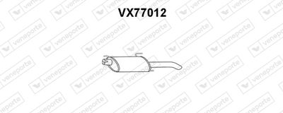  VX77012 VENEPORTE Глушитель выхлопных газов конечный