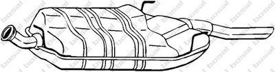  215829 KLOKKERHOLM Глушитель выхлопных газов конечный