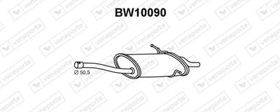  BW10090 VENEPORTE Глушитель выхлопных газов конечный