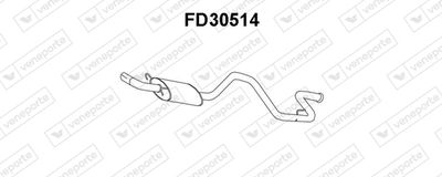  FD30514 VENEPORTE Глушитель выхлопных газов конечный