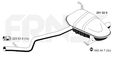 251020 ERNST Глушитель выхлопных газов конечный