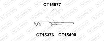  CT15577 VENEPORTE Предглушитель выхлопных газов