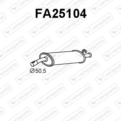  FA25104 VENEPORTE Глушитель выхлопных газов конечный