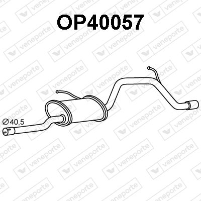  OP40057 VENEPORTE Глушитель выхлопных газов конечный