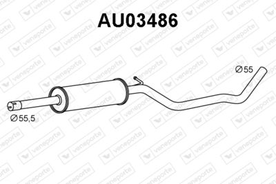  AU03486 VENEPORTE Предглушитель выхлопных газов