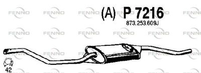  P7216 FENNO Глушитель выхлопных газов конечный