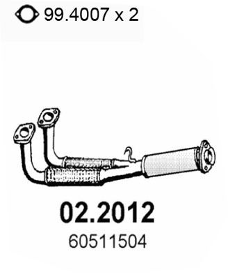 022012 ASSO Предглушитель выхлопных газов