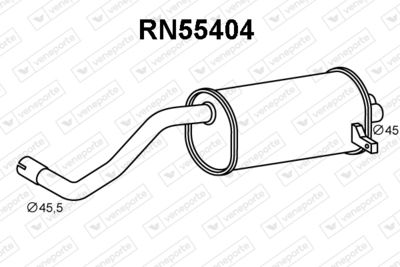  RN55404 VENEPORTE Глушитель выхлопных газов конечный