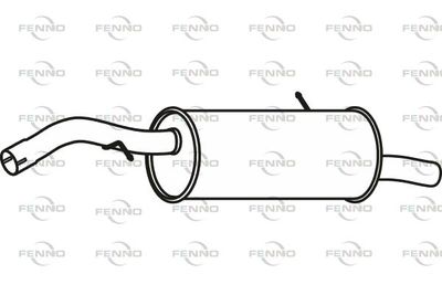  P4614 FENNO Глушитель выхлопных газов конечный